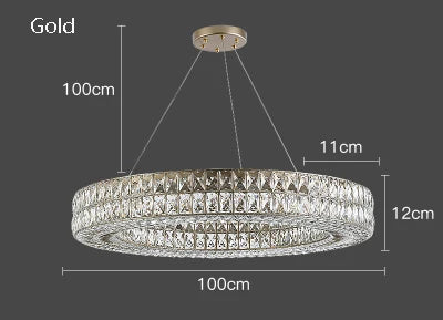 suspension en cristal design postmoderne pour intérieur élégant