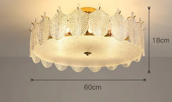 plafonnier en verre design moderne pour intérieur élégant