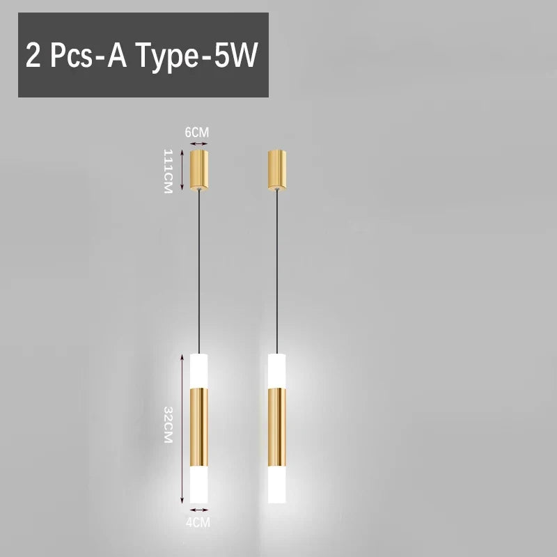 mini suspension led créatives pour éclairage intérieur