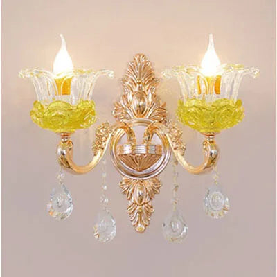 lustre en cristal européen éclairage de luxe pour décoration intérieur