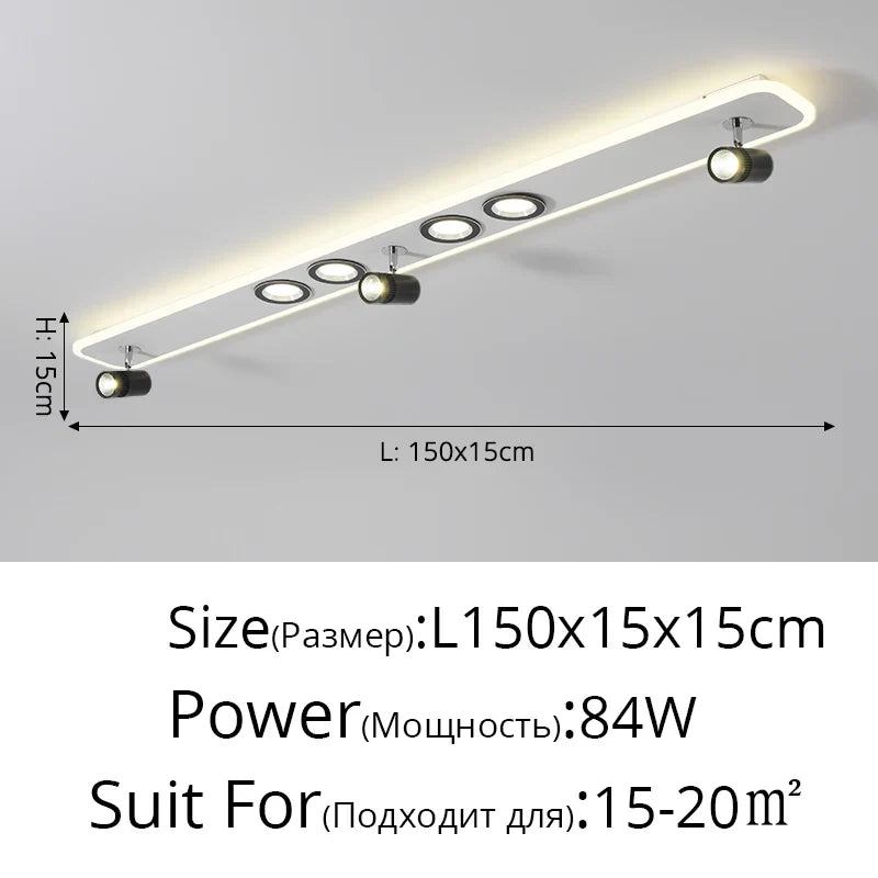 Plafonnier Acrylique LED à spots