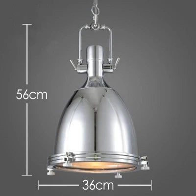 Suspension industriel Vintage en verre E27