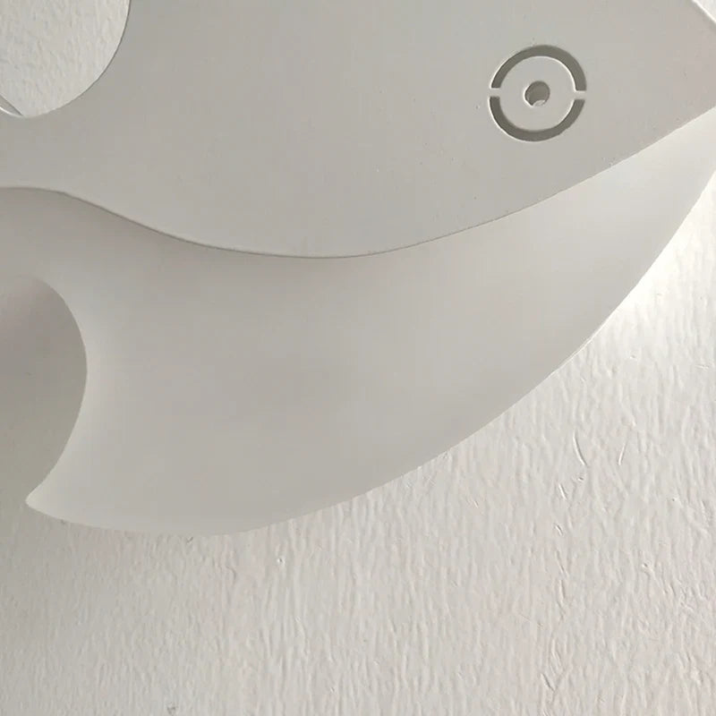 applique murale led créative en acrylique forme poisson pour enfants