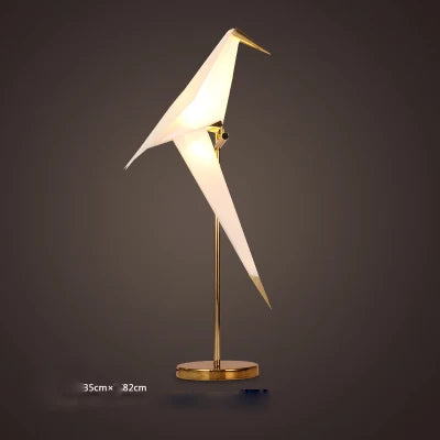 lampe postmoderne en fer acrylique pour amoureux des oiseaux