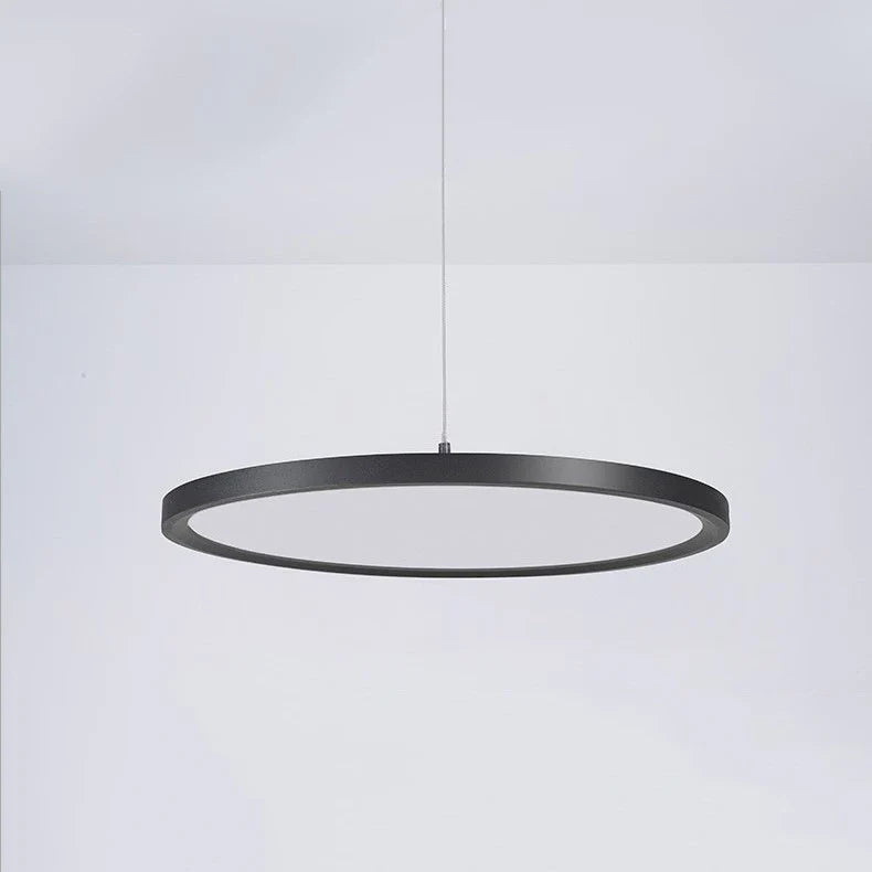 suspension lumières suspendus simple nordique led ronde luminaires en fer