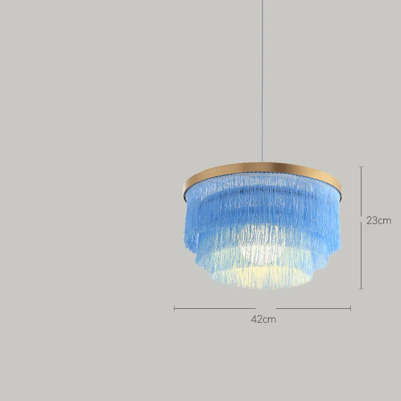 lustre romantique en fil de coton pour décoration intérieure