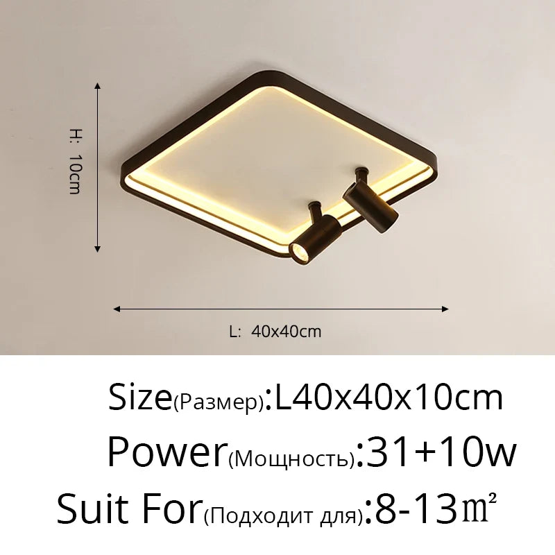 nouveau plafond moderne à leds monté en surface