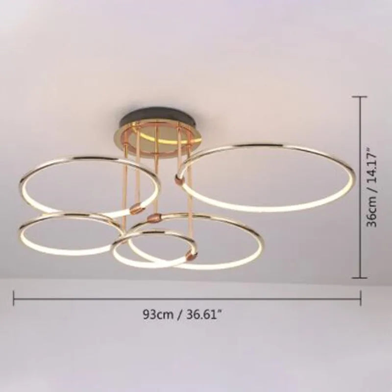 lustre circulaire moderne et luxueux pour éclairage intérieur
