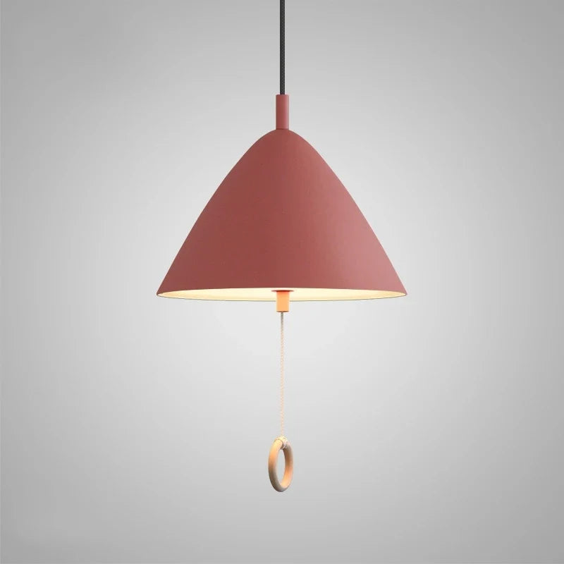 suspension design simple macaron avec interrupteur à tirer