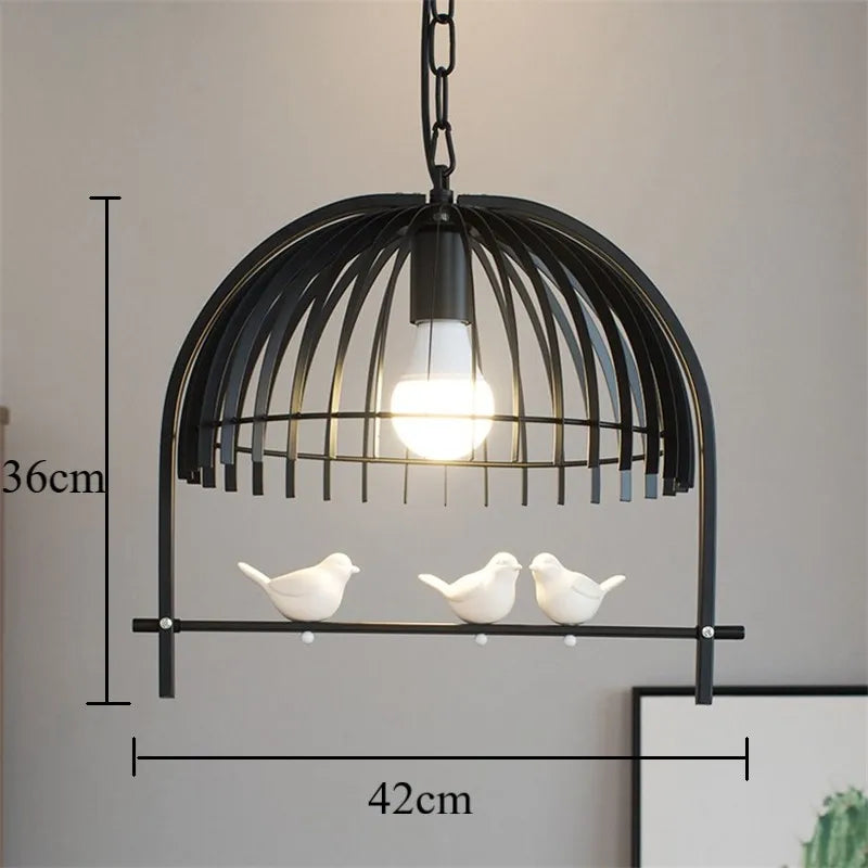 suspension moderne en fer pour oiseaux et décoration intérieure