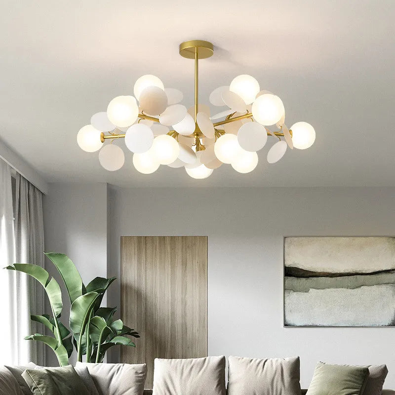 lustre led globe en verre acrylique coloré pour enfants
