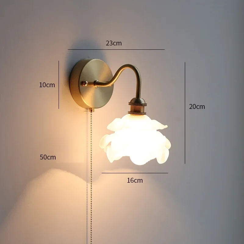 Applique murale LED cuivre moderne nordique