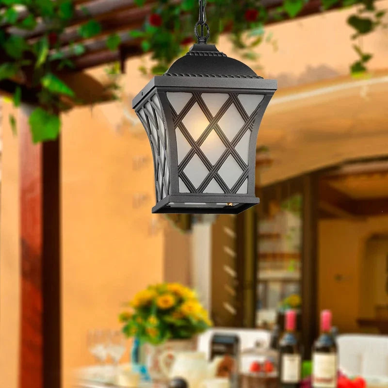 Lustre extérieur européen étanche