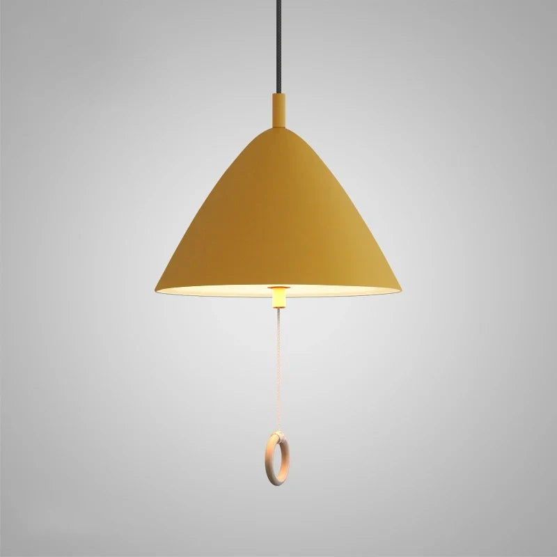 suspension design simple macaron avec interrupteur à tirer
