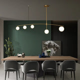 lustre moderne en métal et verre pour intérieur nordique