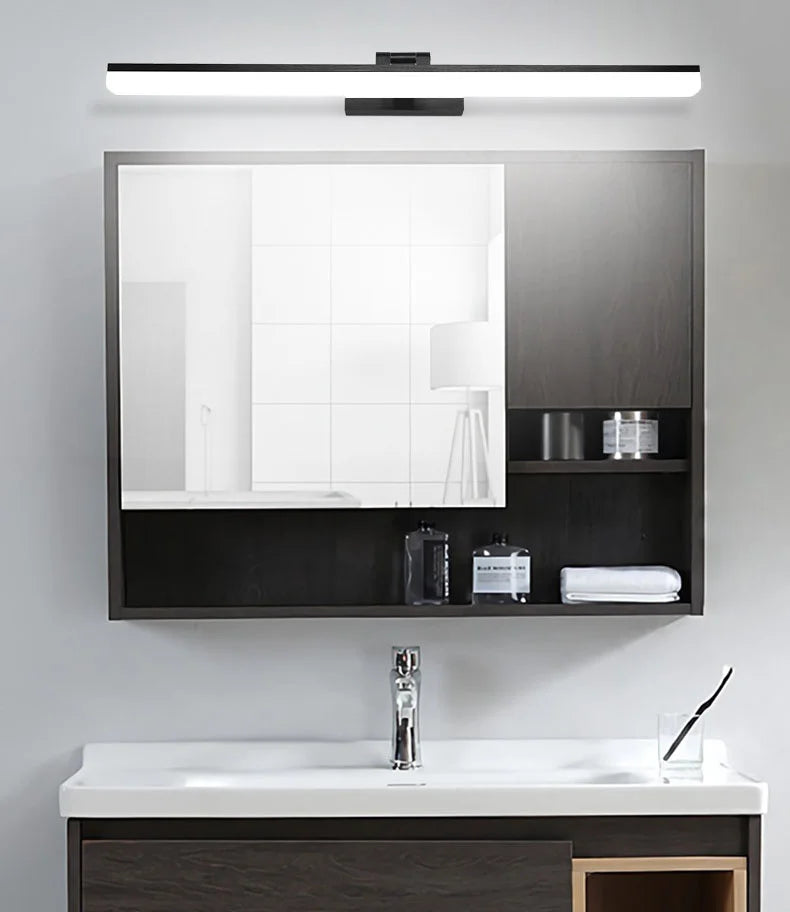 lampe frontale résistante à l'humidité pour miroir éclairage cosmétique
