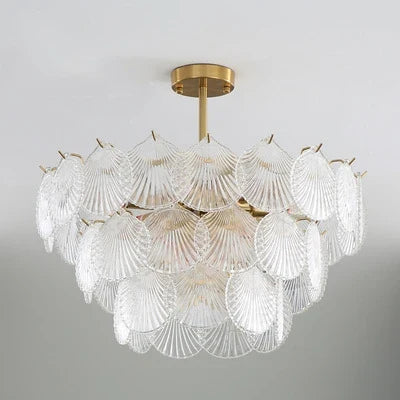 suspension en cristal design nordique luxueux éclairage d'ambiance