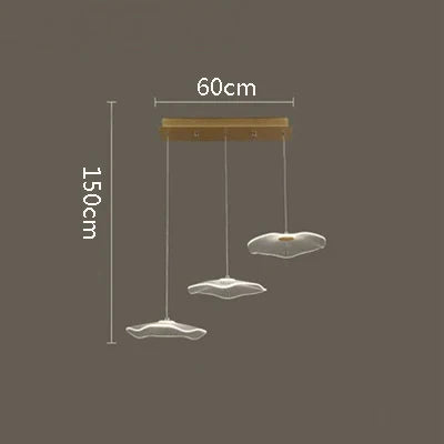 suspension moderne en acrylique pour décoration intérieure élégante