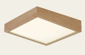 plafonnier à led en bois avec télécommande pour éclairage intérieur