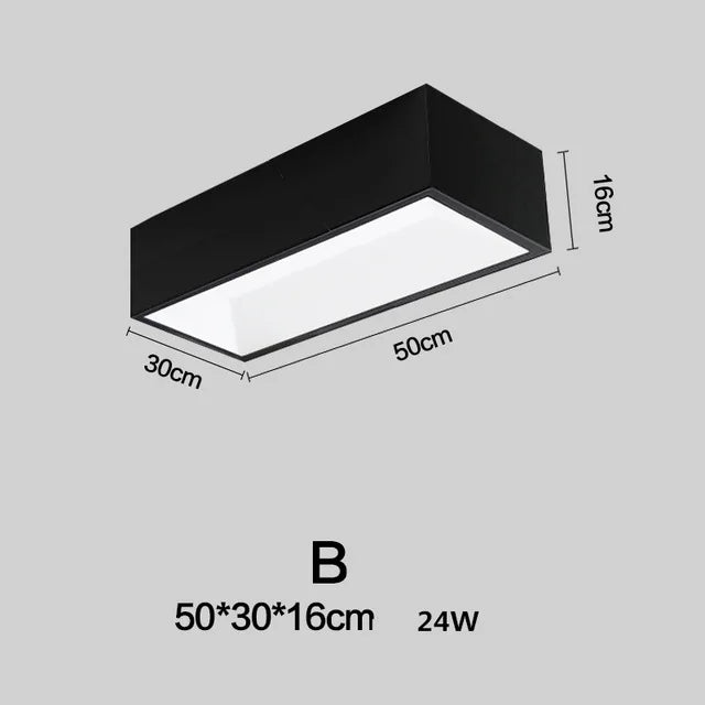 plafonnier led carré à intensité variable à monter soi-même