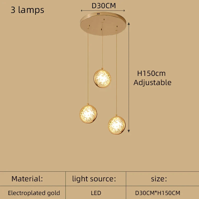 lustre à led moderne design cristal pour un éclairage luxueux