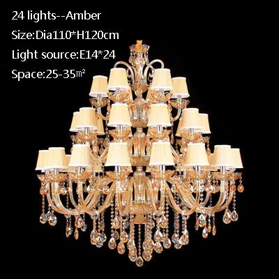 lustre moderne en chrome en cristal pour éclairage de luxe