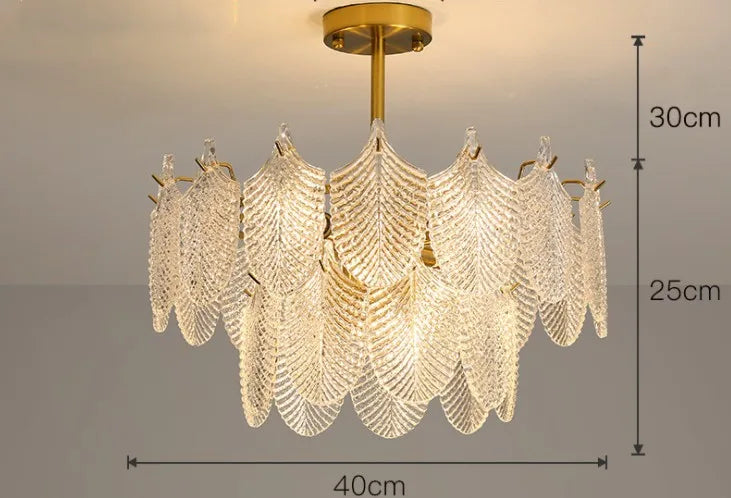 lustre de luxe en verre pour décoration intérieure élégante et moderne