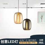 lustre en verre moderne led minimaliste luminaire suspendu art