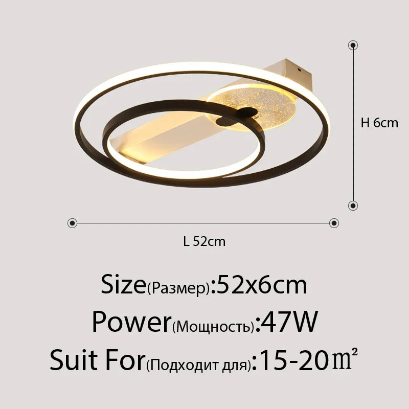 plafonnier design led rond ultra mince pour intérieur maison