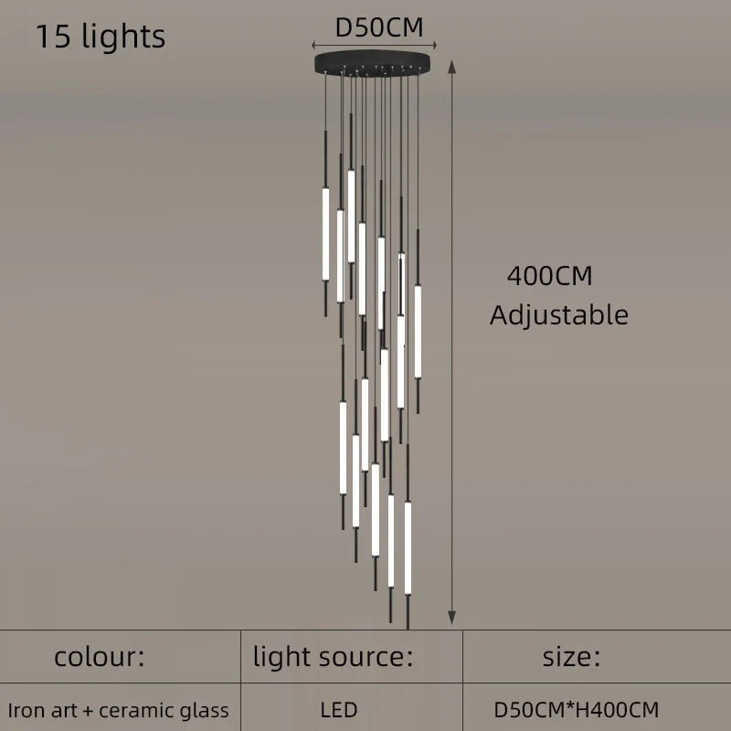 lustre moderne pour décoration d'intérieur élégant et épuré