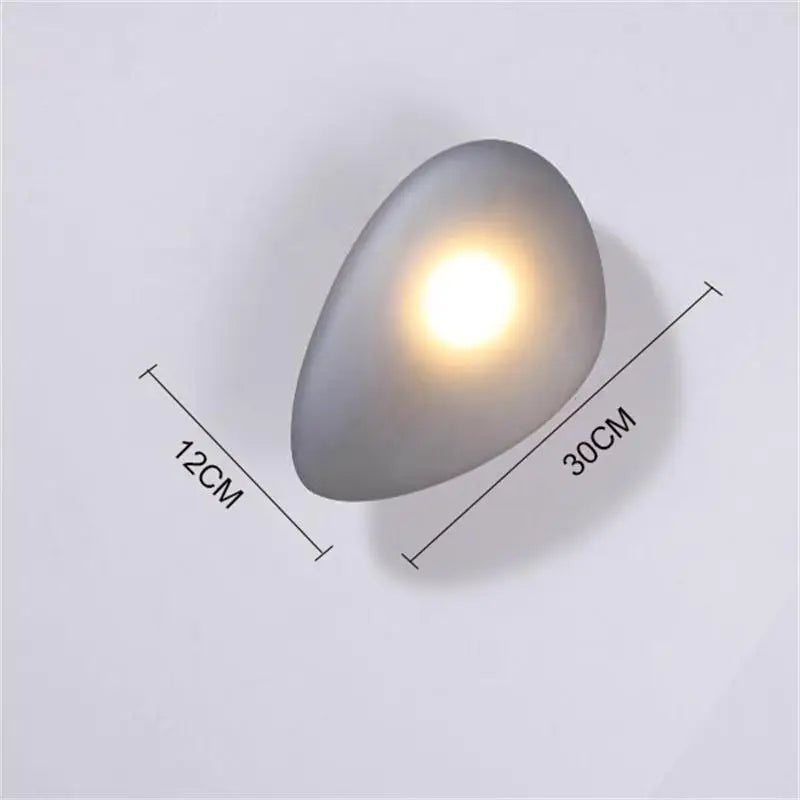 applique murale led galets verre moderne déco intérieur hotel couloir plafonnier éclairage