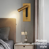 applique murale led multifonction avec chargeur usb intégré