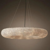 lustre en cristal led moderne en chrome doré pour intérieur élégant