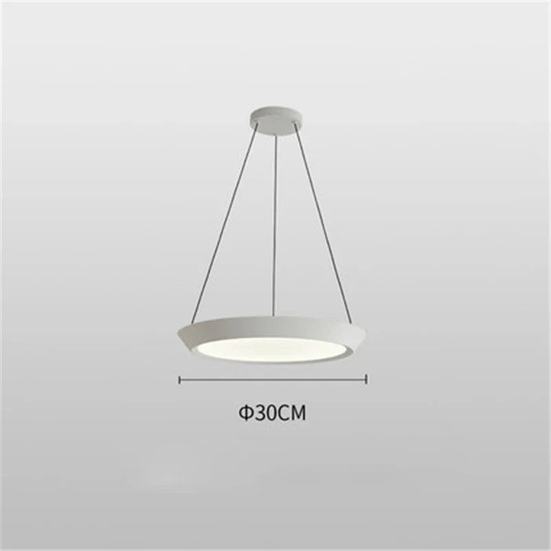 suspension moderne led ronde pour éclairage intérieur décoratif