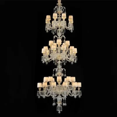 lustre en cristal européen pour décoration moderne et élégante