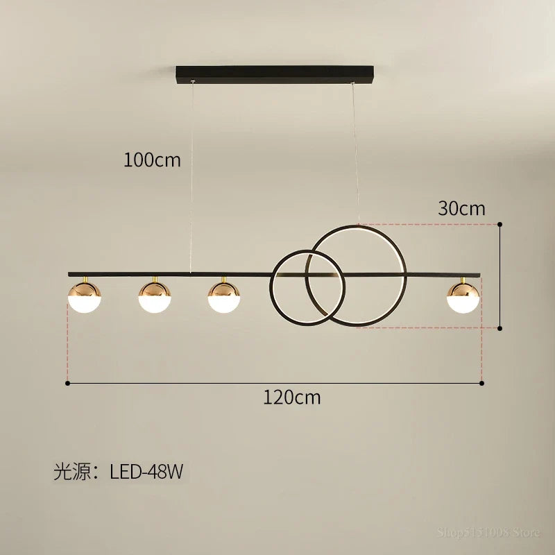 lustre de luxe nordique lumière led moderne créatif