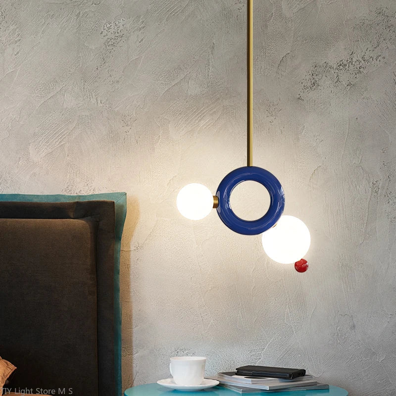 suspension moderne minimaliste en résine gourde