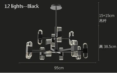 lustre de luxe design pour un éclairage nordique élégant