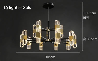 lustre de luxe design pour un éclairage nordique élégant