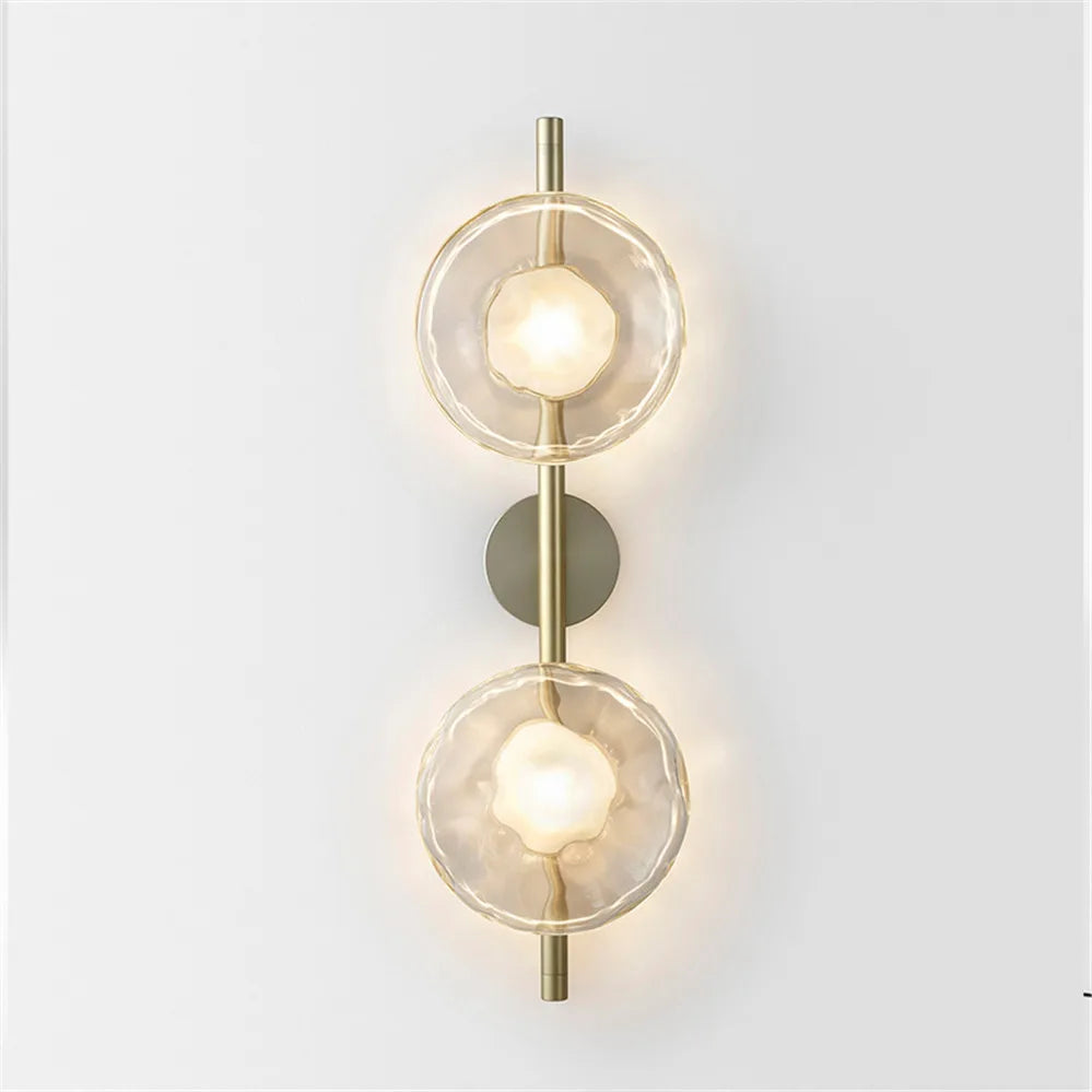 applique murale design en verre pour décoration moderne élégante