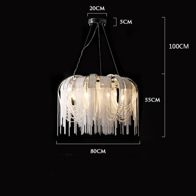 lustre moderne léger créatif pour espaces contemporains