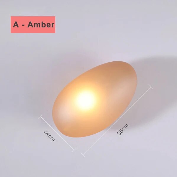 applique led nordique design moderne galet chambre escalier lumière