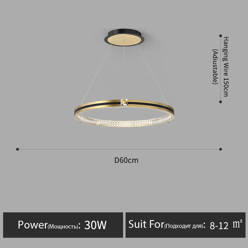 lustre en cristal moderne pour hall et restaurant luxe