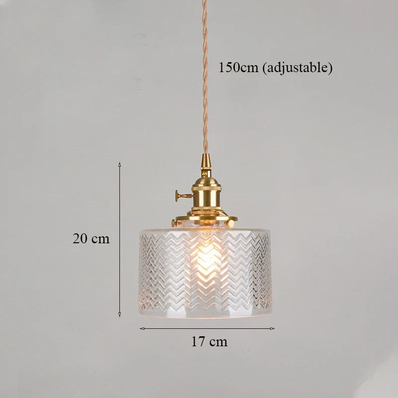 lustre en verre minimaliste japonais éclairage créatif design suspendu