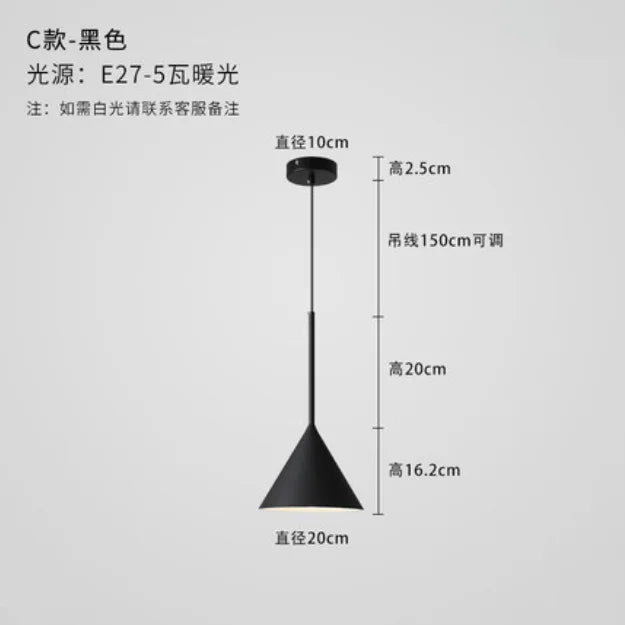 suspension nordique décorative pour éclairage créatif intérieur