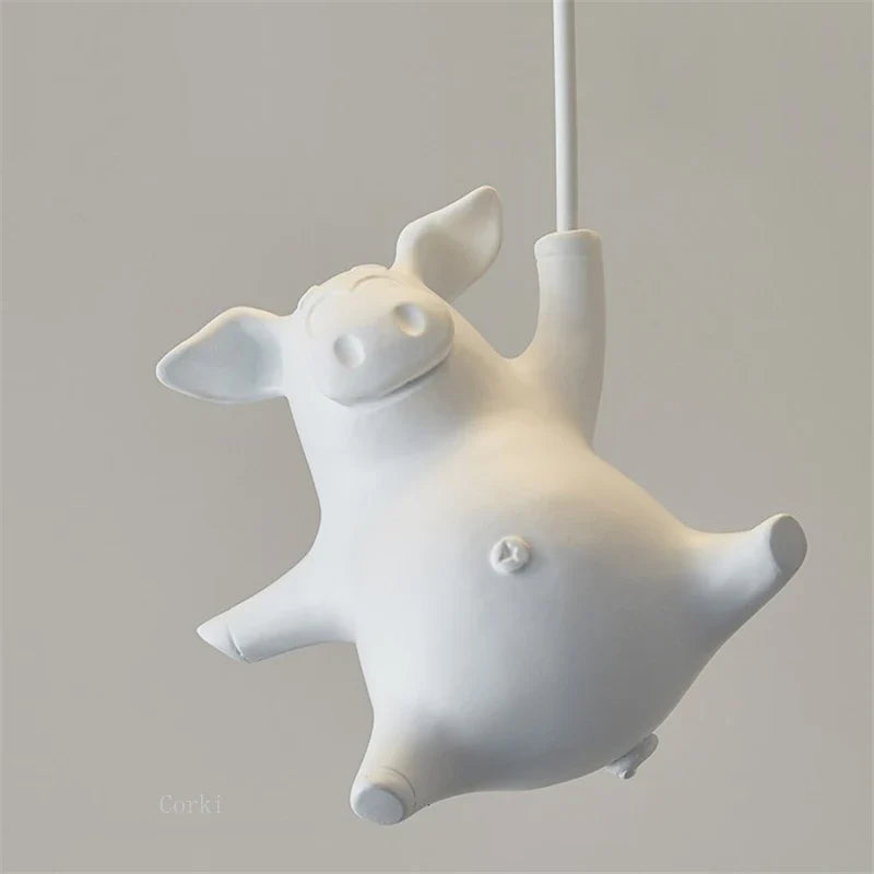 plafonnier led cochon volant pour décoration enfants