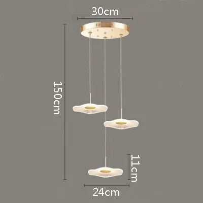 suspension moderne en acrylique pour décoration intérieure élégante