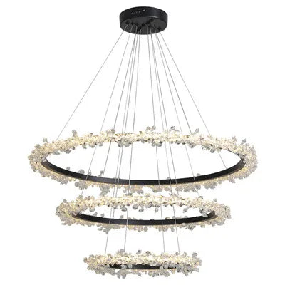 suspension en cristal design nordique pour intérieur moderne