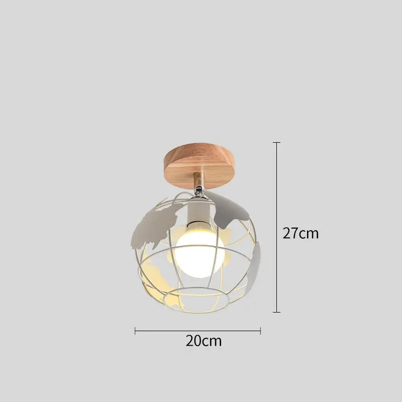 plafonnier led nordique moderne simple en fer triangle