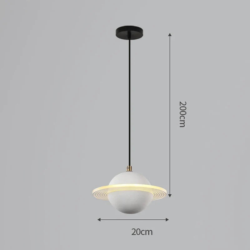 suspension en résine planet pour décoration intérieure moderne